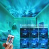 Starry Sky Projector, Wave Lamp LED Bedside Lamp 3D Galaxy