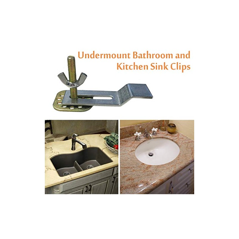 Undermount Sink Clips, Sink Brackets, Epoxy Sink Clips - 10