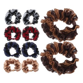 Mikinona 10Pcs High Elasticity Rubber Bands for Hair Colorful Hair Ties for Women and Durable Soft and Comfortable Ponytail Holders for Buns and Hairstyles