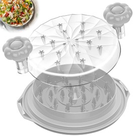 Chicken Shredder Tool Twist Large - 10'' Pro Meat Shredders for Chicken Breast,Visible Kitchen Grinder Shredder Machine with Brush,Strong Anti-Slip Strip,Ergonomic Handle,BPA Free (Grey)