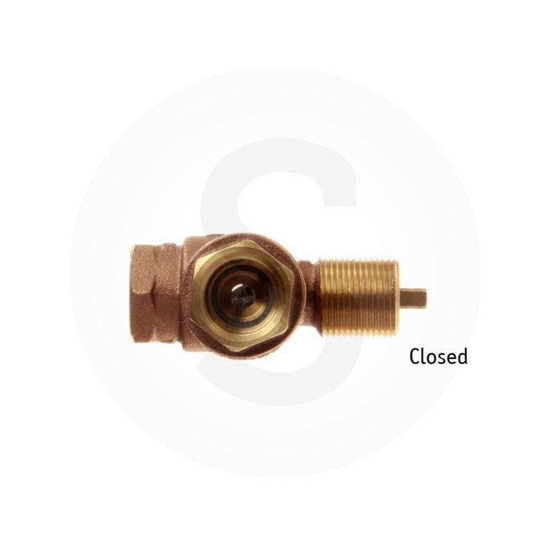 HPC Fire 3/4-Inch Angled Gas Fire Pit Shut Off Valve