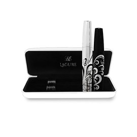 400x Silk Fiber Lash Mascara - Best for Thickening & Lengthening Eyelashes - Premium Quality, Last All Day, Waterproof, Smudge proof, Hypoallergenic - Includes Carry Case