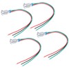 4 Sets PreWired Round LEDs Waterproof 2Color Indicator Light Common
