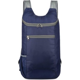 Foldable Backpack, Hiking Backpack, Portable Foldable 20L Daypack, Ideal for Travel, Hiking and Outdoor Sports, Water - resistant Backpack in Dark Blue