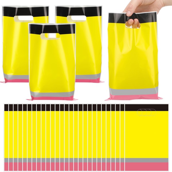 Ecally 50 Pcs Pencil Plastic Gift Bags Preschool Graduation Gift