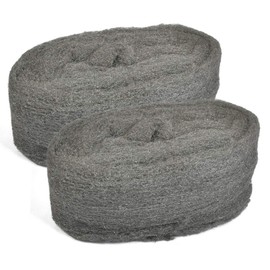 Timesetl Steel Wool Against Mice, 2 Pads Steel Wool 0000, Steel Wool Fine, Steel Wool Stainless Steel, Steel Wool Against Mice, Stainless Steel Wool 0000 for Cleaning, Polishing, Against Mice