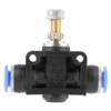 Pipe Throttle Valve Push In Speed Regulator Pneumatic Air Flow
