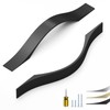 ELEBUILD 10 Pack, 5 Inch(128MM), Matte Black, Cabinet Pulls Cabinet