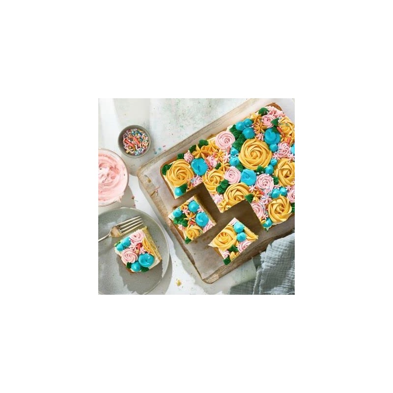 lakeland Non Stick Traybake Brownie Baking Tin with Portion Guidelines,