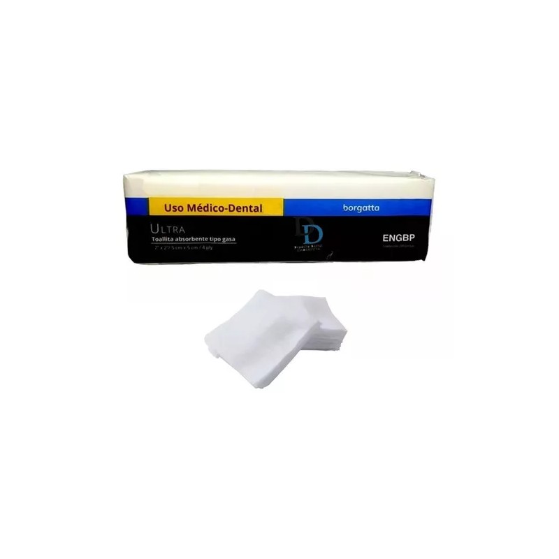 Dental Gasa normal Dental borgatta de 5cm x 5cm x