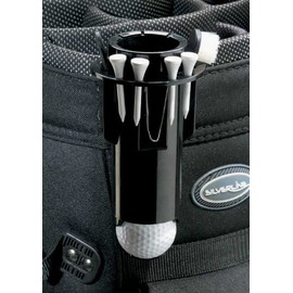 Golf Caddy Ball and Tea Holder for Golf Bag and 100 Tees in White