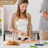 OPOLIA Paring Knife Set of 6,Stainless Stee,Straight Edge,PP Handle,Color