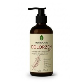 Herbolare Dolorzen Gel Natural 100 ml – Afecciones Musculares y Articulares con 7 Plantas Medicinales | Fórmula Original para Reumatismo y Golpes | Sin Salicilatos | 100% Natural