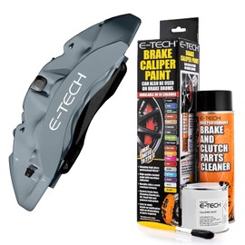 Netagon Car Brake Caliper Quick Drying High Performance Temperature Rating 220 C Paint Kit Set (Light Grey)