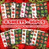 96PCS Strawberry Berry Pre-Cut Luminous Temporary Tattoos for Kids |