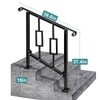 LMRSTOO Handrails for Outdoor Steps, Fit 2 or 3 Steps