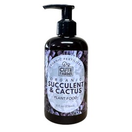 Organic Succulent & Cactus Fertilizer – Gentle Liquid Formula for Aloe Vera and Popular Indoor & Outdoor Succulents & Cacti (8 oz) Cute Farms