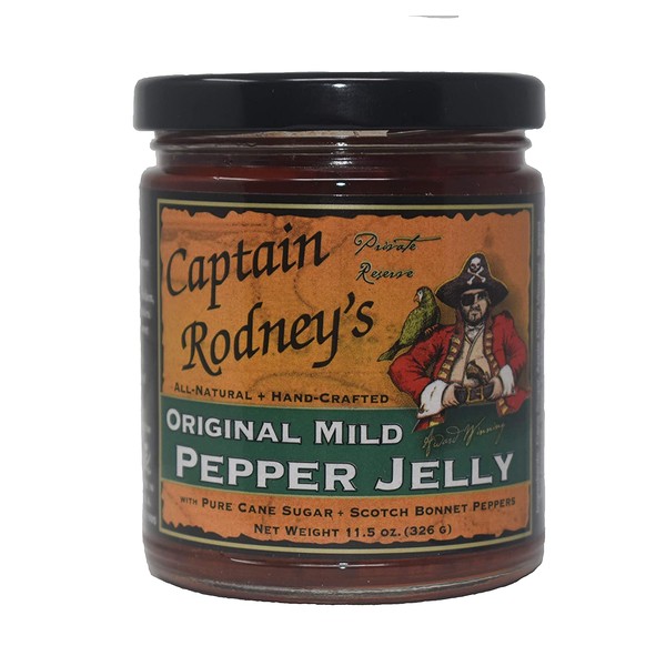 Captain Rodneys Mild Pepper Jelly with Scotch Bonnet Peppers