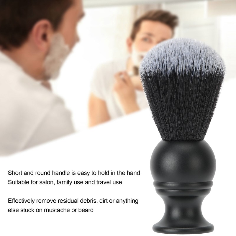 Shaving Brush Nylon Soft Hair Shaving Shave Brush with Metal
