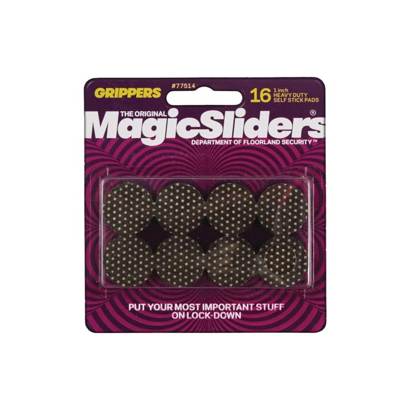Magic Sliders 77514 Heavy-duty Self-stick Gripper Pad, 1"