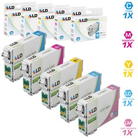 LD Remanufactured Ink Cartridge Replacements for Epson 79 High Yield (Cyan, Magenta, Yellow, Light Cyan, Light Magenta, 5-Pack)