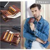 Contacts Men's Bi-fold Wallet, Leather, Wallet, Genuine Leather, Large Capacity,
