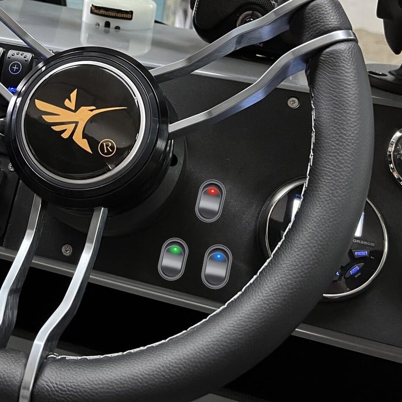 3 Pack Led Oval Rocker Switch 3Pin ON-Off SPST Marine