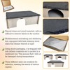 PINVNBY Large Bearded Dragon Basking Platform, Wooden Snake Hide, Ball