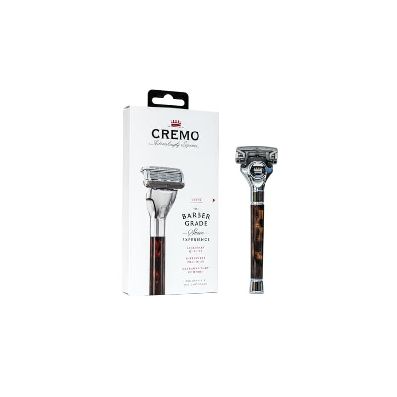Cremo - Barber Grade Razor for men - Tortoise shell