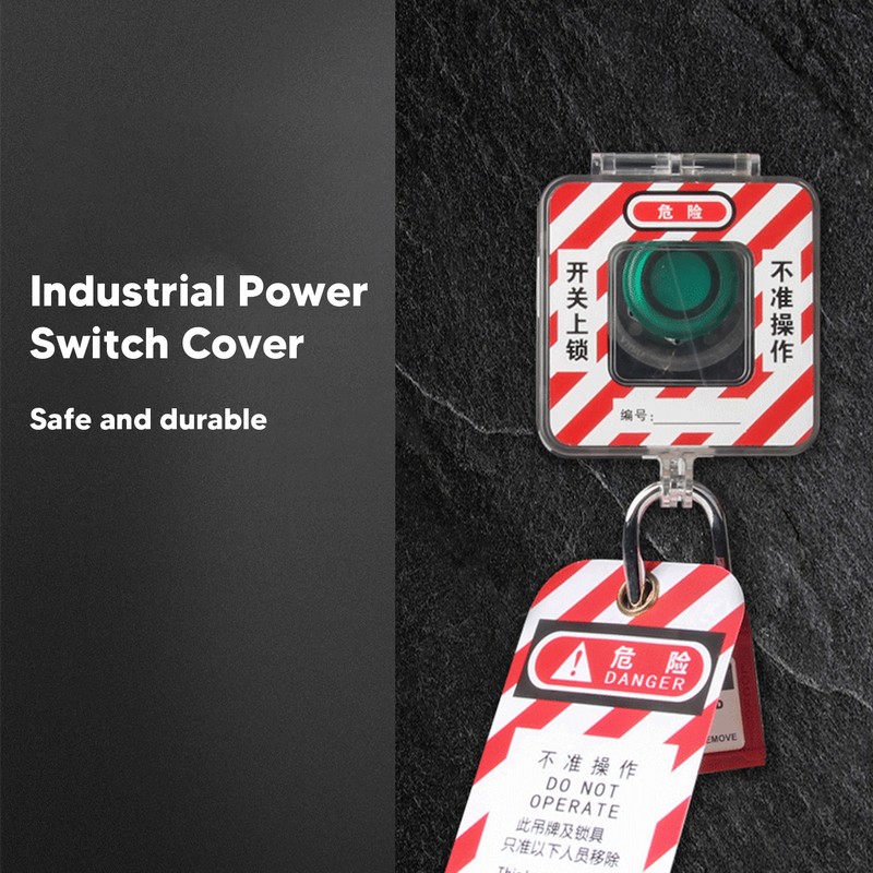 Industrial Power Switch Cover PC Waterproof Insulated Transparent Control Panel