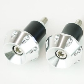 Mini Silver Universal Grip End Cap for 7/8" Handle for 22.2mm Handle