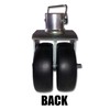 Heavy Duty 6” Dual Wheel For Trailer Jack 2000LB Capacity