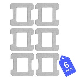 DR DAPPER Cleaning Rag Compatible with Ecovacs Winbot W2 Omni, W1, W1 Pro Window Vacuum Cleaner Robot, Washable and Reusable W2 Omni Mop Cloth W1 Mop Pad Accessories (Gray 6 Pack)