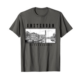 Amsterdam Netherlands Photograph Vintage Amsterdam T-Shirt
