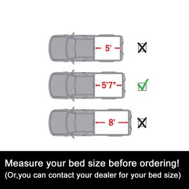 Kucaruce Soft Vinyl Lock & Roll-Up Tonneau Cover,5.7FT/67 No Drill Truck Bed Cover Fit for 2019+ Ram 1500 Short Bed