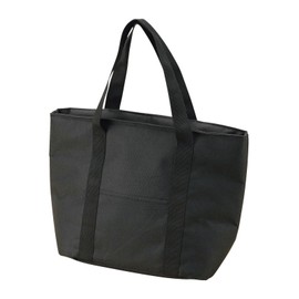 Kakusee LL-08 Leisure & Life Lunch Bag, Cold Insulation, 2.6 gal (7 L), Black, Gusset, Large Capacity, Easy to Put In Side Pockets, Ice Pack Pocket, Leisure & Life