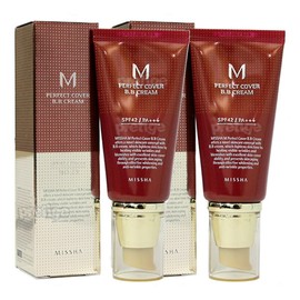 Missha M Perfect Cover BB Cream 50mlx2 / 미샤 M 퍼펙트 커버 비비크림 50mlx2개