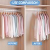 Ahysuet Pack of 70 Space-saving Clothes Hangers, Connecting Hooks, Hangers