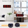XREXS Large Digital Wall Clock with Remote Control, 16.5 Inch