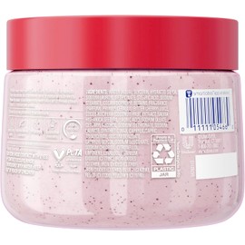 Dove Cherry & Chia Milk Body Scrub Exfoliates and Deeply Nourishes for Smooth, Radiant Skin 15 oz