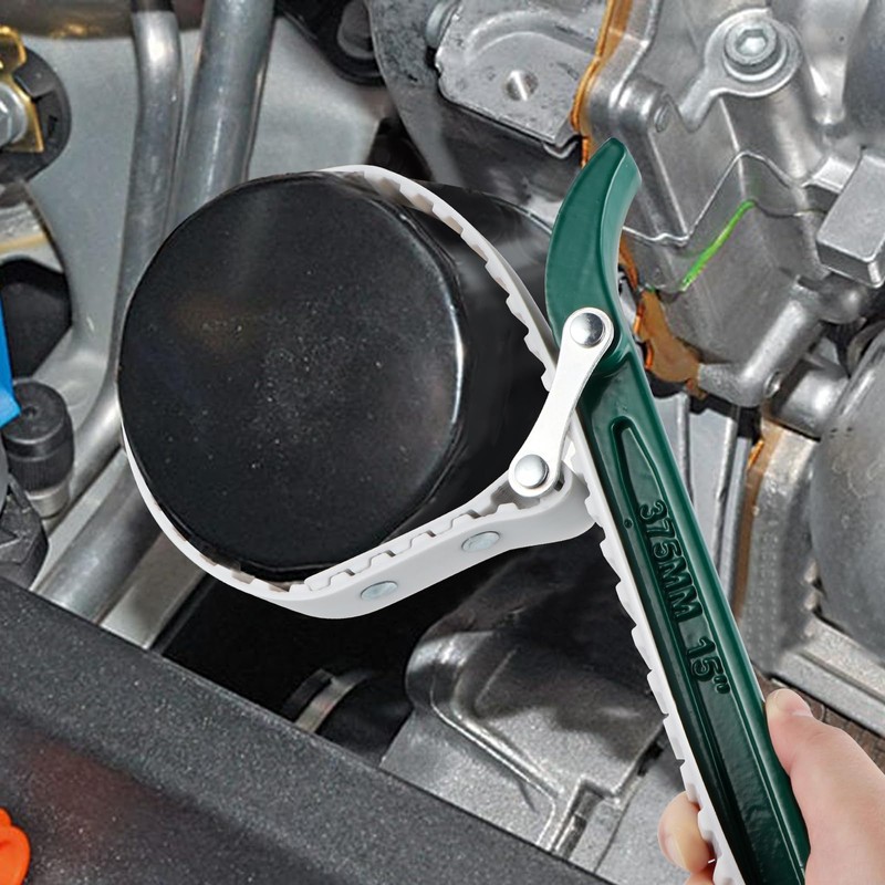 Sanbege 15" Belt Strap Wrench with Adjustable 36" Steel Wire