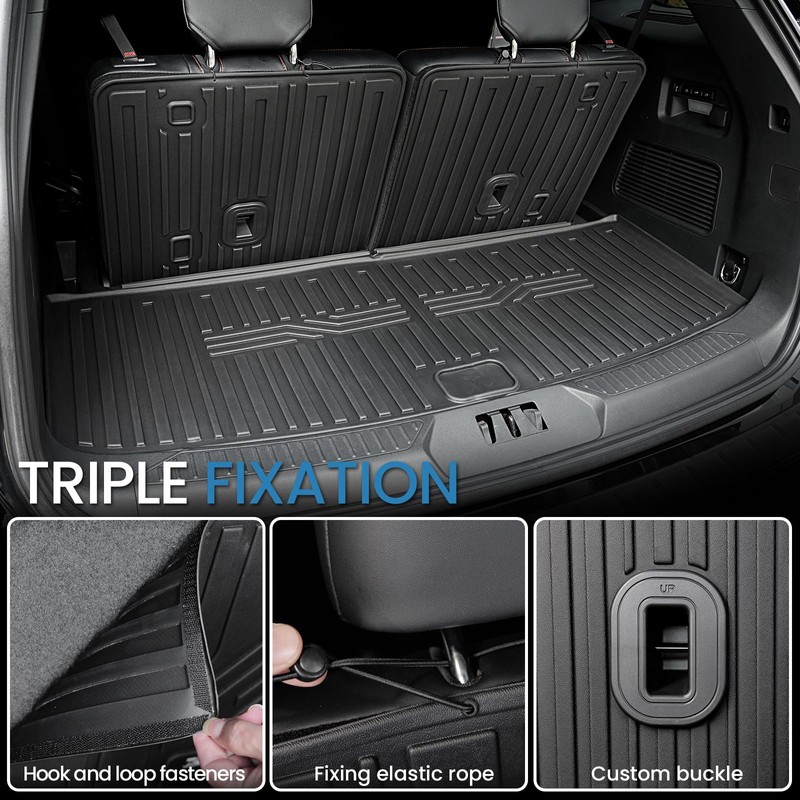 JOULARISE Cargo Mat with Backrest Mat for 2020-2025 2026 Ford