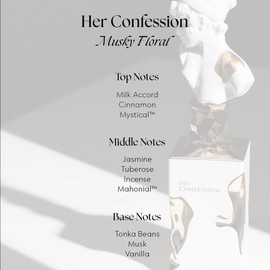 Lattafa Perfumes Her Confession Eau De Parfum  For Women 100ml (3.4 Oz) -Exclusive New Release With Notes Of Vanilla, Jasmine & Tuberose