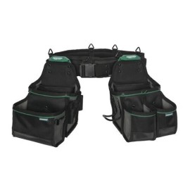 Masterforce 3 Piece Tradesmen Set Padded Belt Contractor Framer Pouch Steel Clip Storage