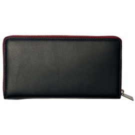 RICCARDO FERDUCCI Ladies Wide Wallet RFID 073-Marine-Red, Navy red, M, Minimalist