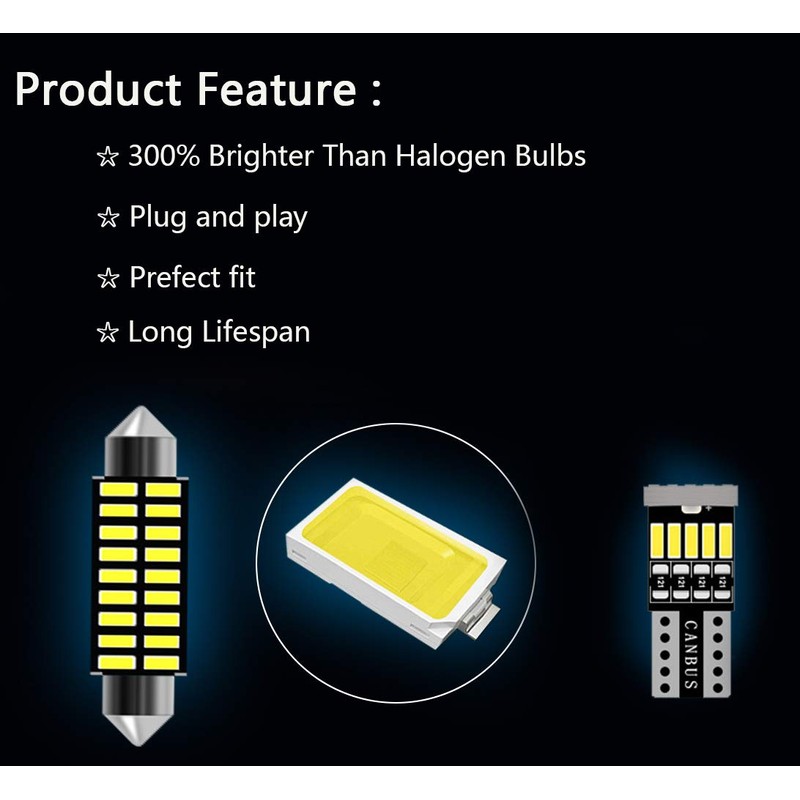 12pcs GMC Sierra Interior LED Lights Kit Super Bright LED