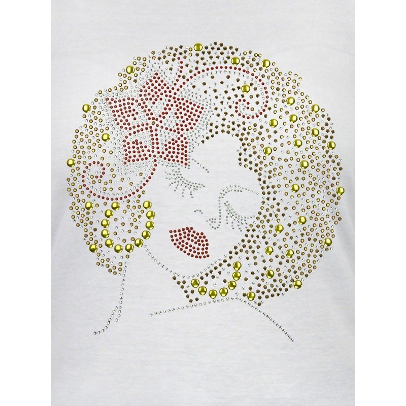 DivaDesigns Flower in her Hair Rhinestone Bling Scoop Neck Sleeveless