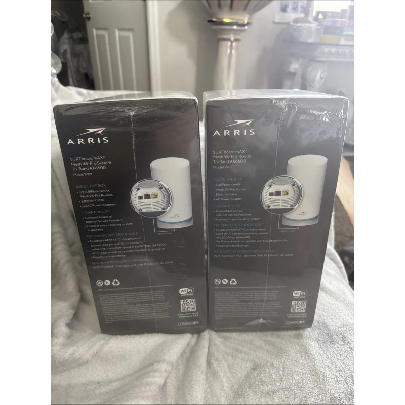 ARRIS Surfboard mAX W121 MESH WiFi 6 Router System 3-PACK