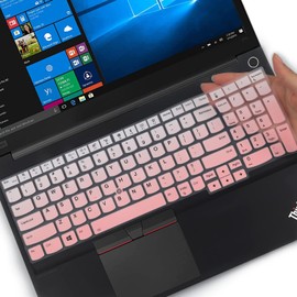 Keyboard Cover for 15.6" Lenovo ThinkPad E15 E580 E590 E595, ThinkPad L15 Gen 2 1 L580 L590 |ThinkPad 15 P51S P52 P52S P53 P72 P73 T15 T15p T570 T575 T580 T590 with Numeric Keypad US Layout -GPink