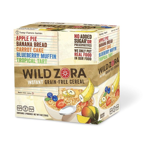 Wild Zora - Instant Grain-Free Hot Cereal - Multi-Pack (5-Pack)